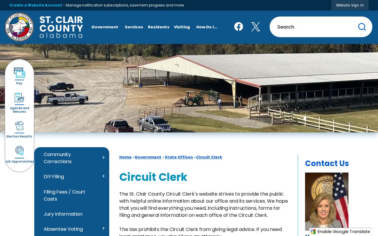 St. Clair County Circuit Clerk court record directory
