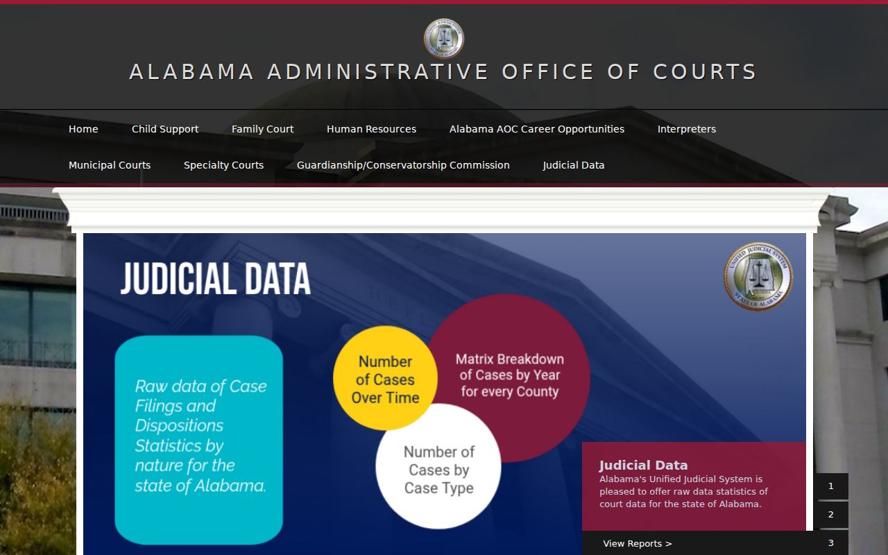 Alabama AOC links for St. Clair County court docket access