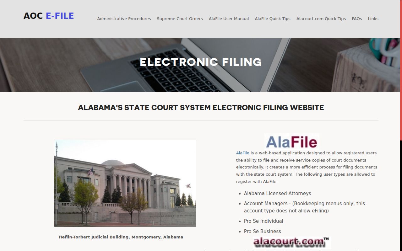 St. Clair County case lookup and Alabama court system choices