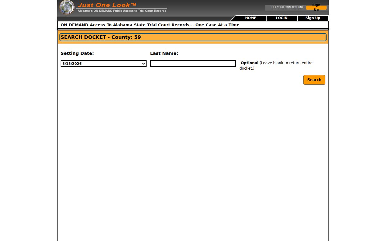 St. Clair County case lookup rolling docket location 59