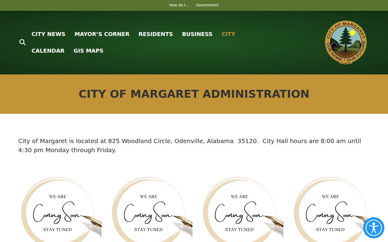 Margaret City Hall source for municipal court records